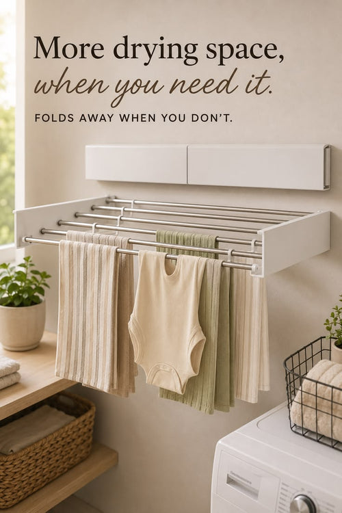 DryFold Wall Rack – more drying space when you need it, folds away when you don't
