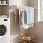 DryFold Wall Rack installed above a washing machine